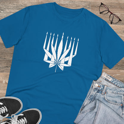 MENORAHJUANA-WHITE - Organic Creator T-shirt - Unisex