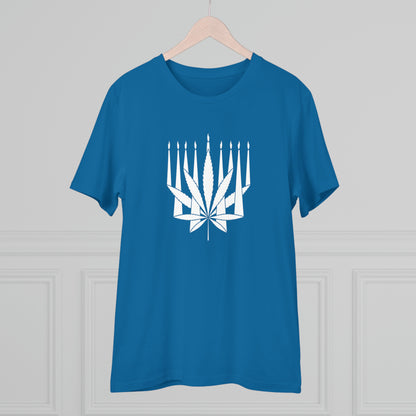 MENORAHJUANA-WHITE - Organic Creator T-shirt - Unisex