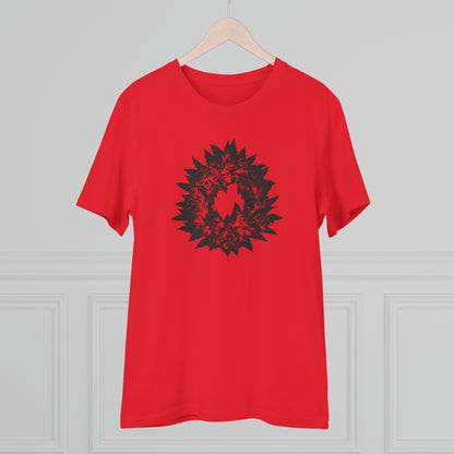 DARK GREY WREATH - Organic Creator T-shirt - Unisex