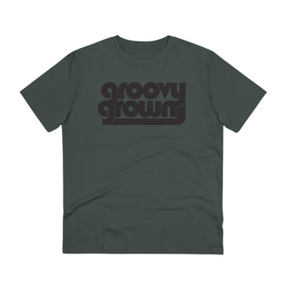 GROOVY GROWN - BLACK LOGO - Organic Creator T-shirt - Unisex