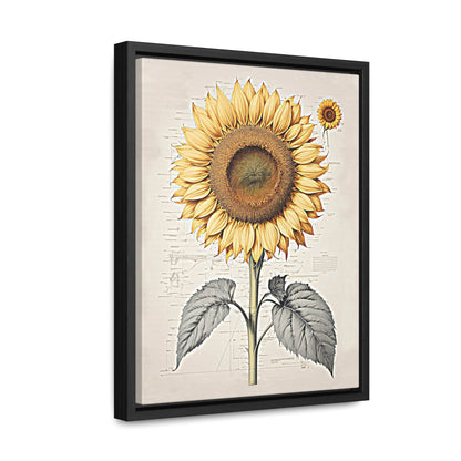 SUNFLOWER - Gallery Canvas Wraps, Vertical Frame