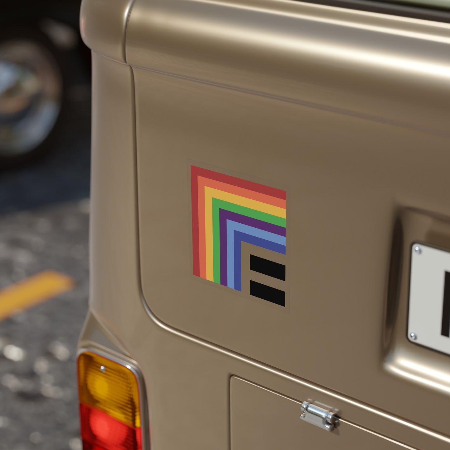 EQUALITY - Transparent Outdoor Stickers, Square, 1pc