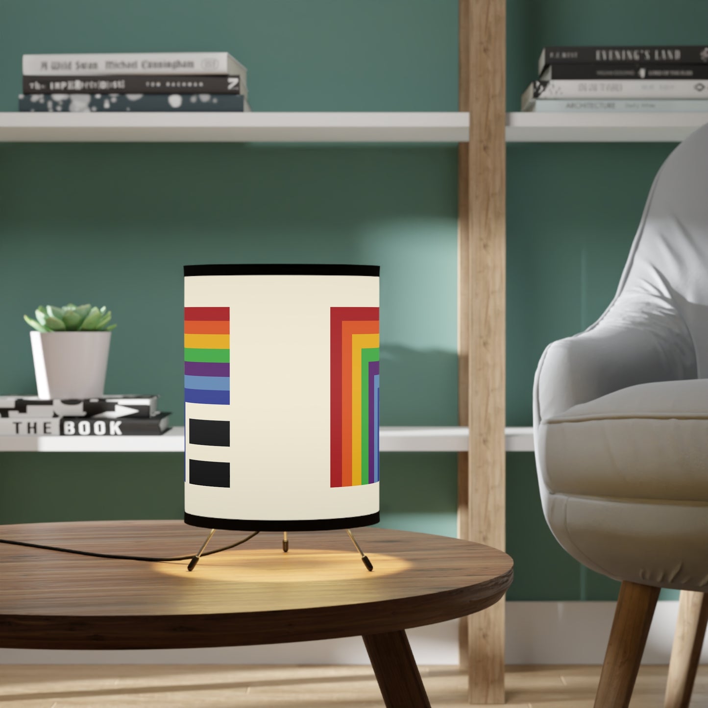 EQUALITY - Tripod Lamp with High-Res Printed Shade, US\CA plug