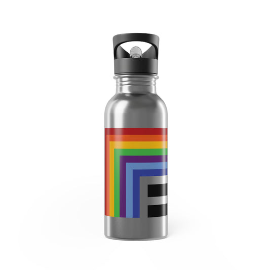 EQUALITY - Stainless Steel Water Bottle With Straw, 20oz