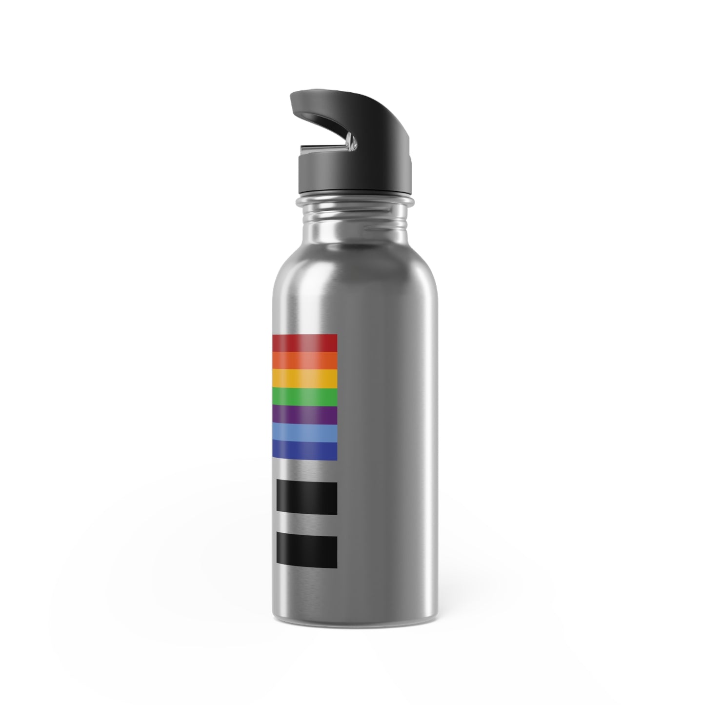 EQUALITY - Stainless Steel Water Bottle With Straw, 20oz