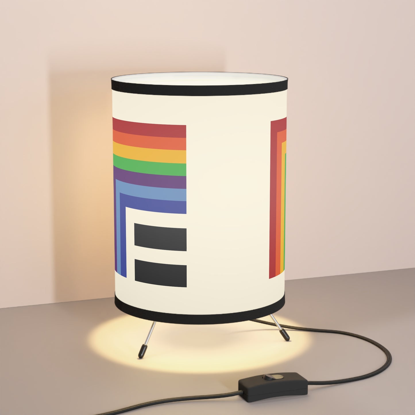 EQUALITY - Tripod Lamp with High-Res Printed Shade, US\CA plug
